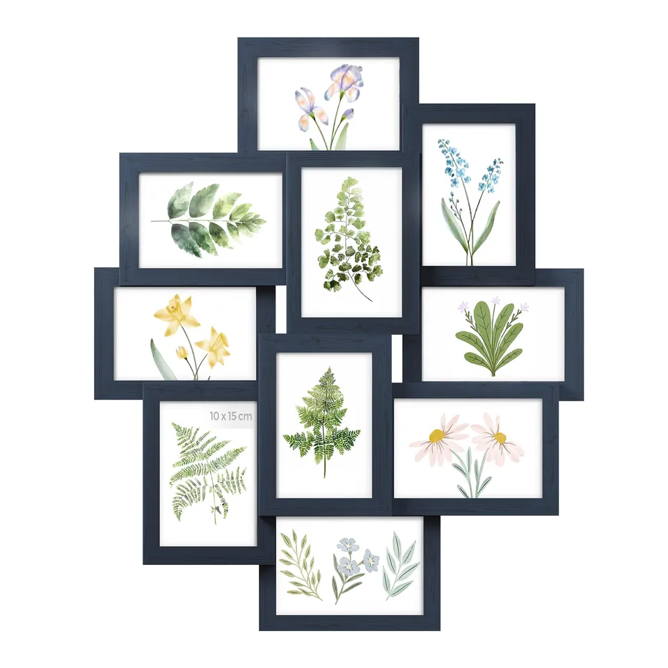 songmics-bilderrahmen-collage-10er-f-r-10-x-15-cm-marineblau image 1