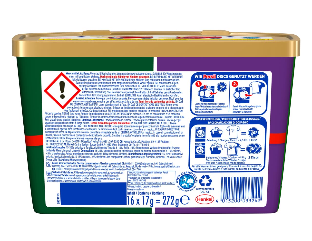 persil-4in1-color-discs-8-x-16-colorwaschmittel-128-waschladungen-mit-tiefenrein image 2