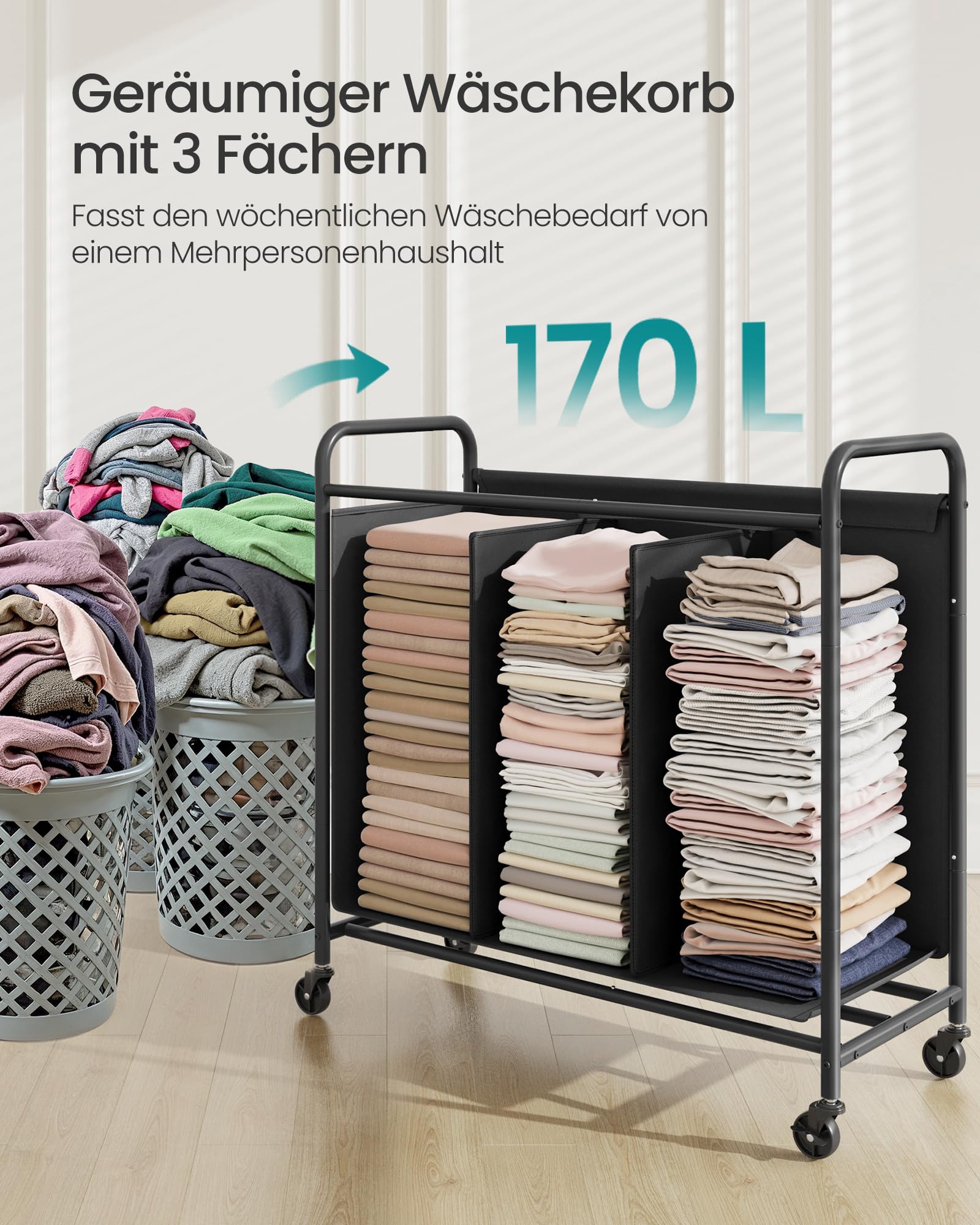 songmics-rls330b01-w-schekorb-mit-rollen-170-l-3-f-cher-tintenschwarz image 3