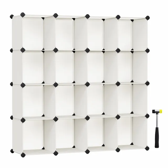 songmics-lpc442m01-steckregal-16-w-rfel-pp-kunststoff-cremewei image 1