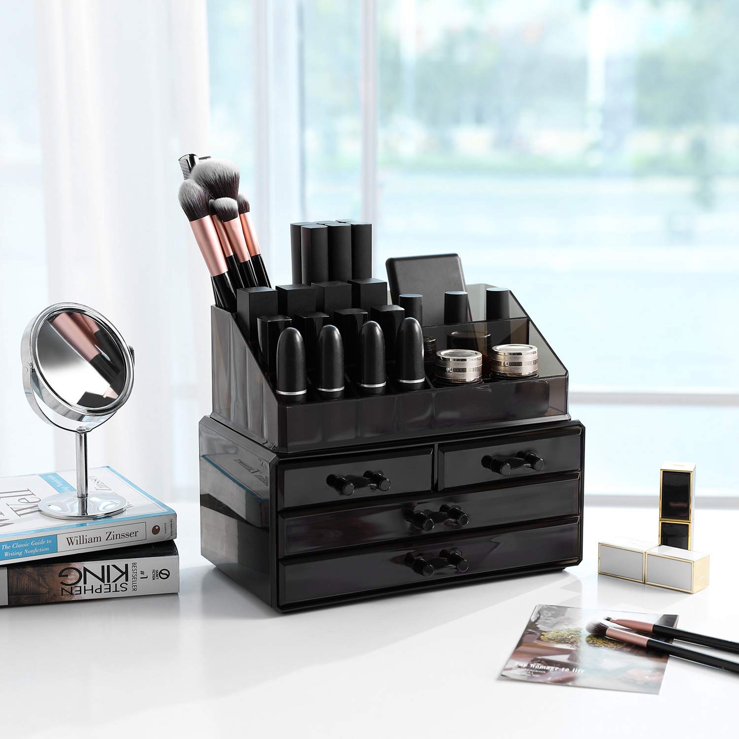 songmics-kosmetik-organizer-jka007bk-acryl-schwarz-medium image 2