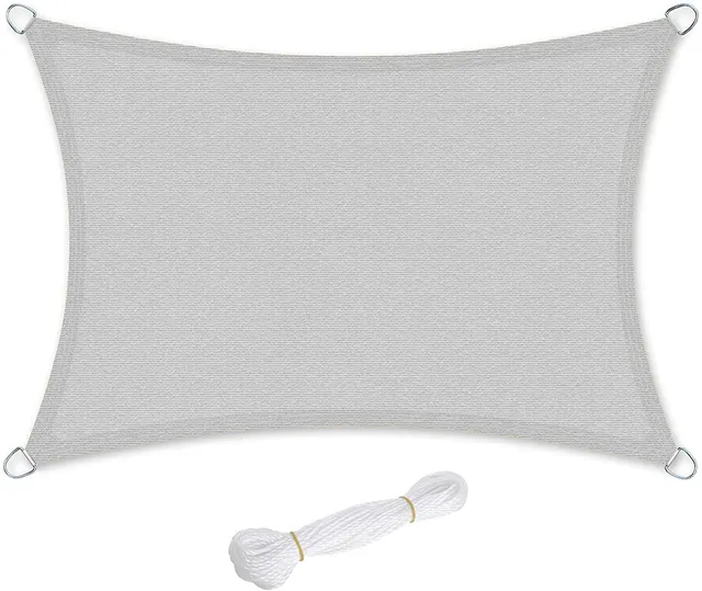 songmics-sonnensegel-gss35qy-3-x-5-m-rechteckig-aus-hdpe-gewebe-hellgrau image 1