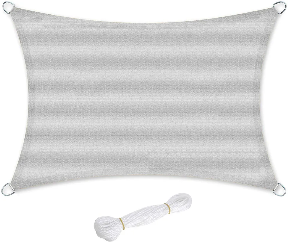 songmics-sonnensegel-gss35qy-3-x-5-m-rechteckig-aus-hdpe-gewebe-hellgrau image 1