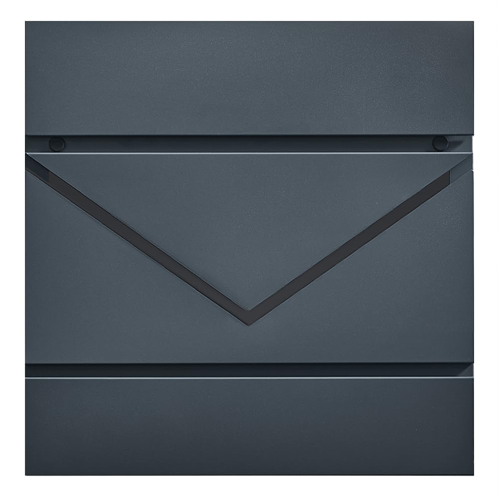 songmics-xxl-briefkasten-mit-zeitungsfach-und-schloss-anthrazit-gmb054g01 image 1