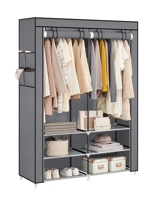songmics-stoffschrank-ryg008g02-kleiderschrank-45-x-127-x-176-cm-grau image 1