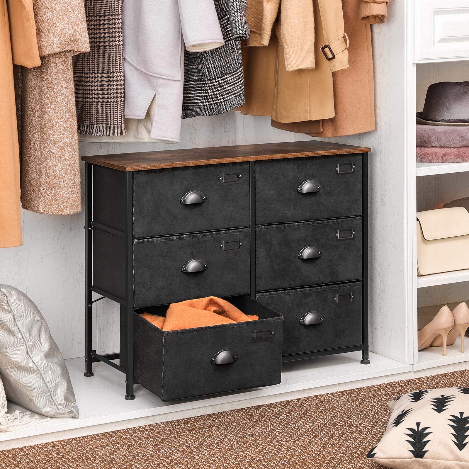 songmics-kommode-aus-stoff-mit-6-schubladen-lvt23hv1-rustikales-braun-schwarz image 5