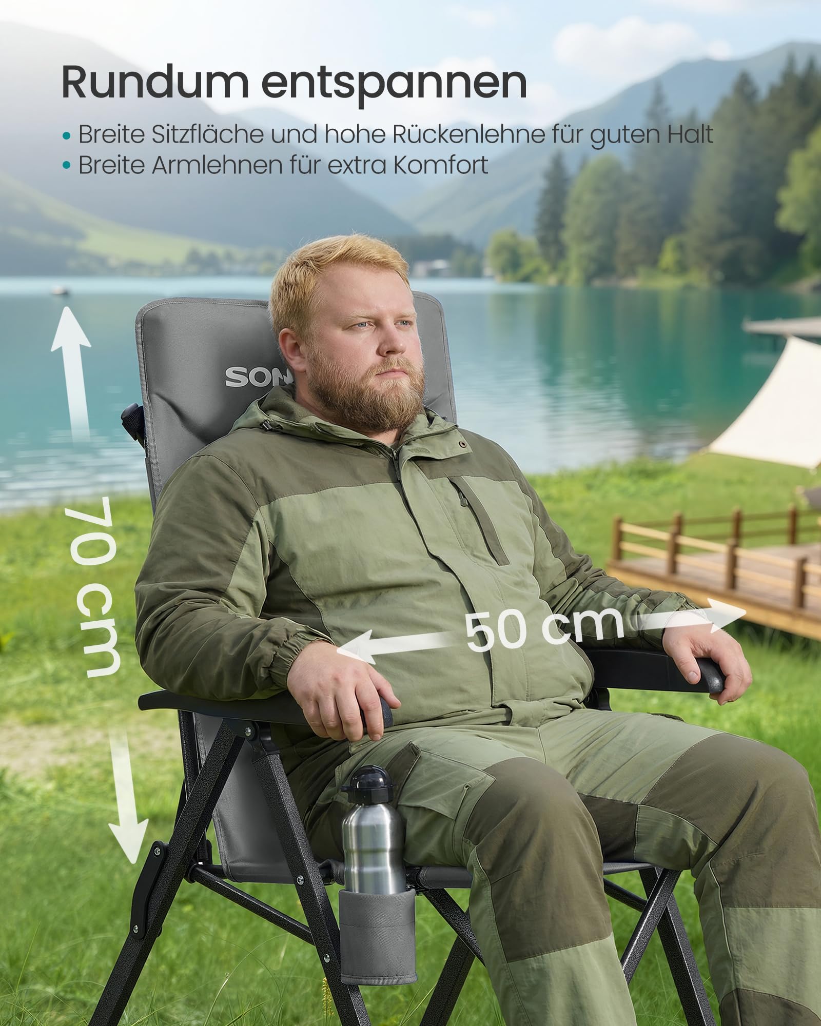 songmics-campingstuhl-gcb015gz01-klappstuhl-grau-verstellbar-95-150 image 6