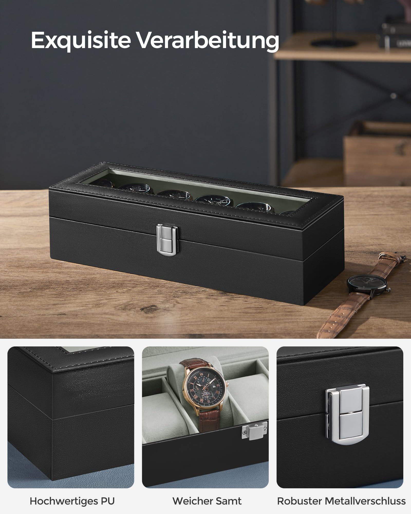 songmics-uhrenbox-mit-6-f-chern-glasdeckel-schwarz-jwb06bk image 3