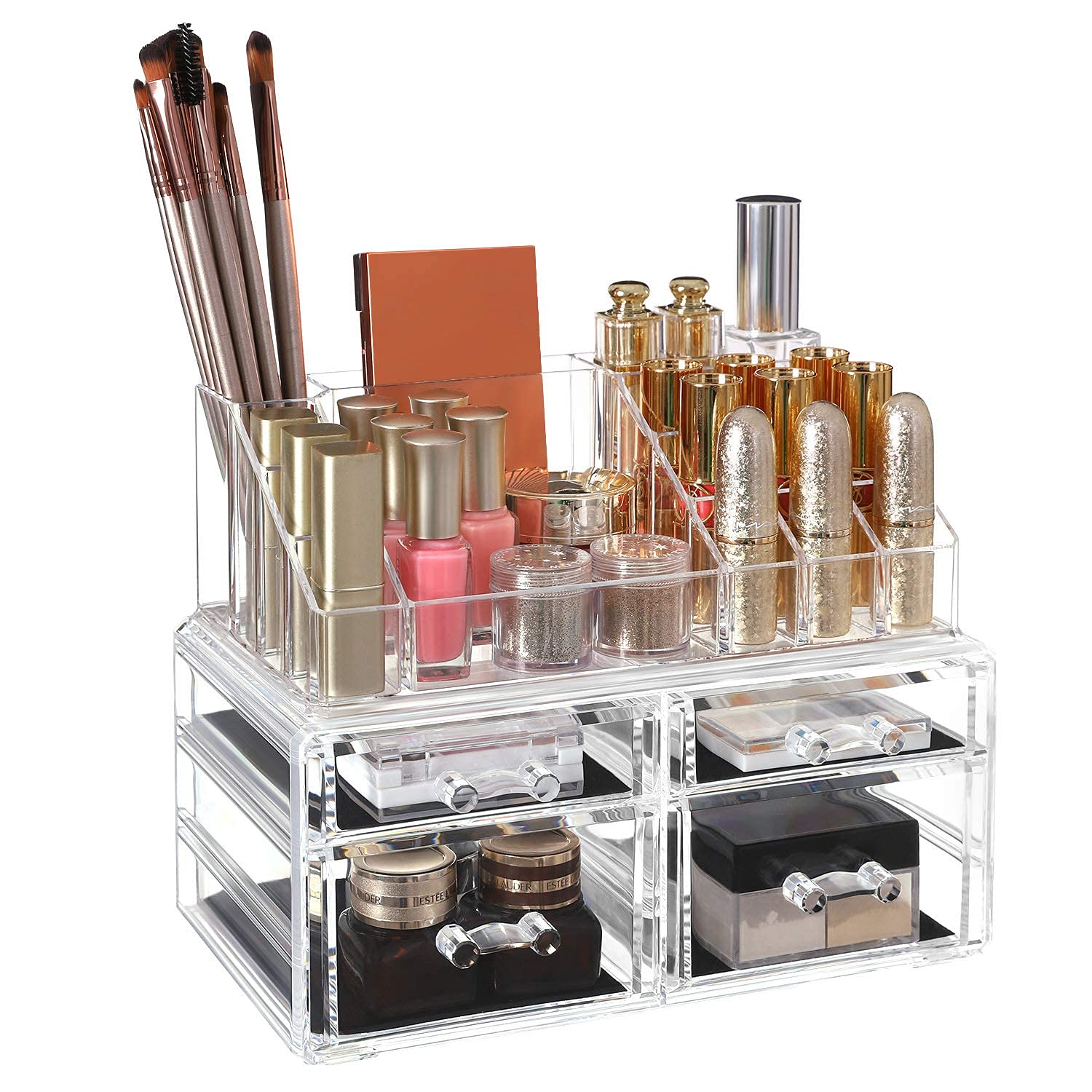 songmics-jka005tp-kosmetik-organizer-acryl-mit-4-schubladen-transparent image 8