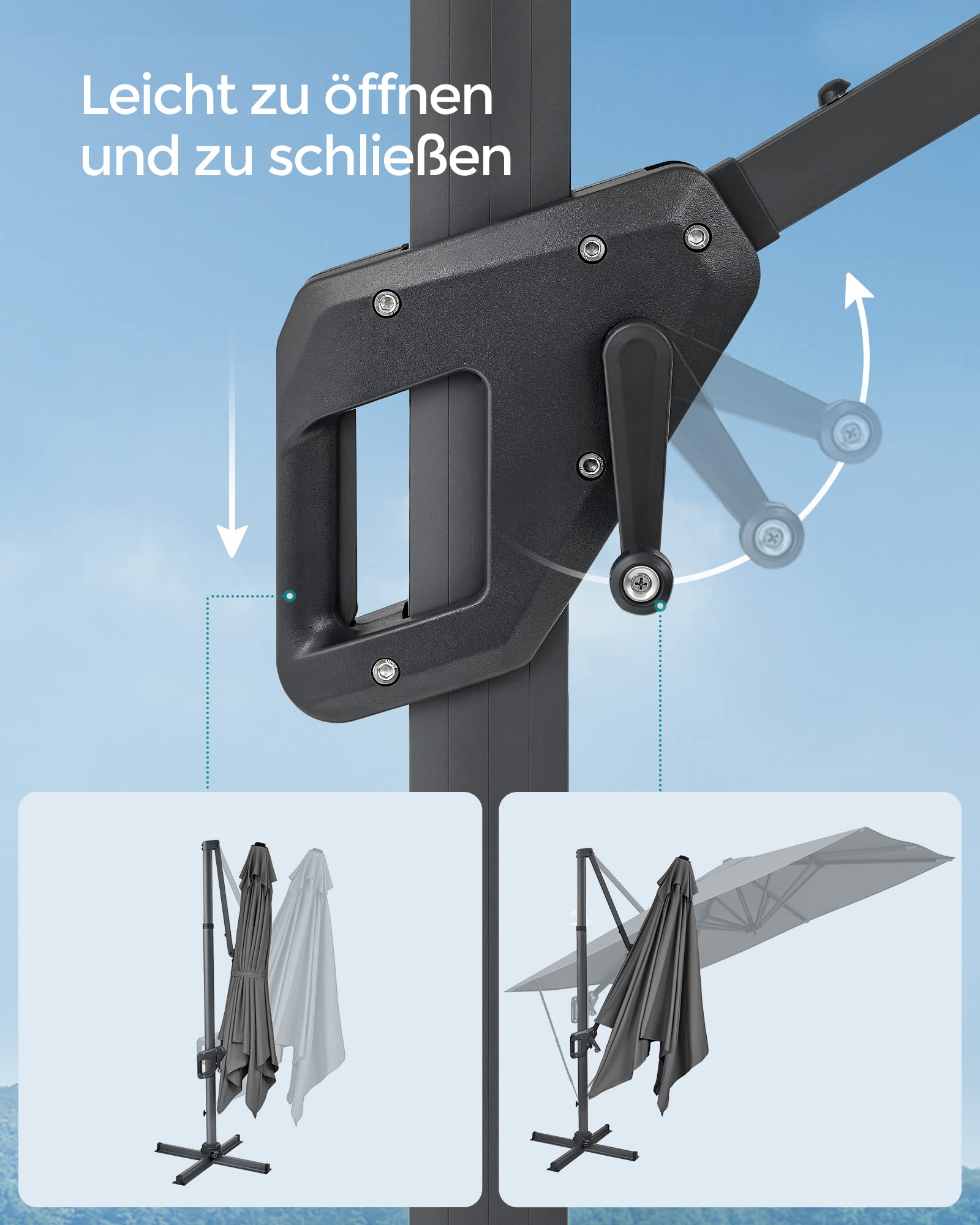 songmics-ampelschirm-gpu039g01-290-x-290-cm-sonnenschirm-mit-st-nder-rauchgrau image 8