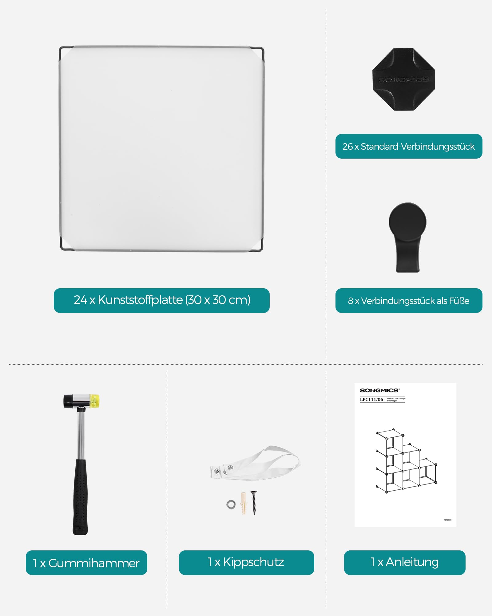 songmics-steckregal-lpc111s-schuhregal-set-aus-6-w-rfeln-wei image 8