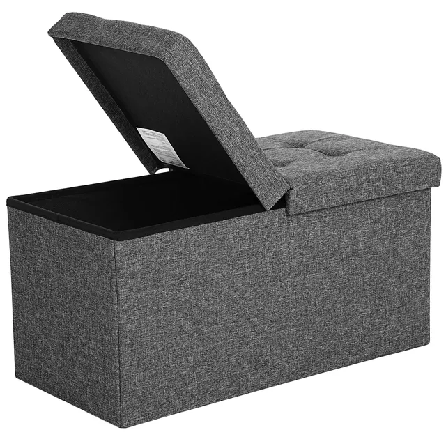 songmics-sitzbank-mit-stauraum-lsf46gyz-schiefergrau-76-x-38-x-38-cm-bis-300-kg image 1