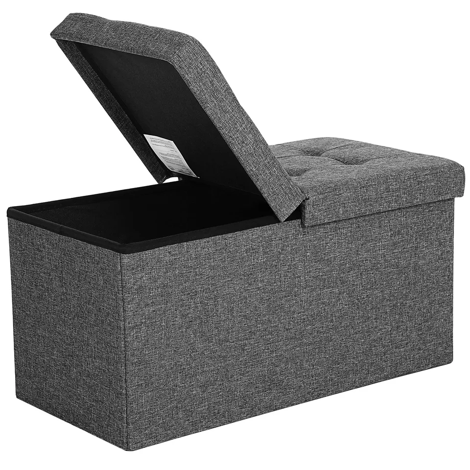 songmics-sitzbank-mit-stauraum-lsf46gyz-schiefergrau-76-x-38-x-38-cm-bis-300-kg image 1