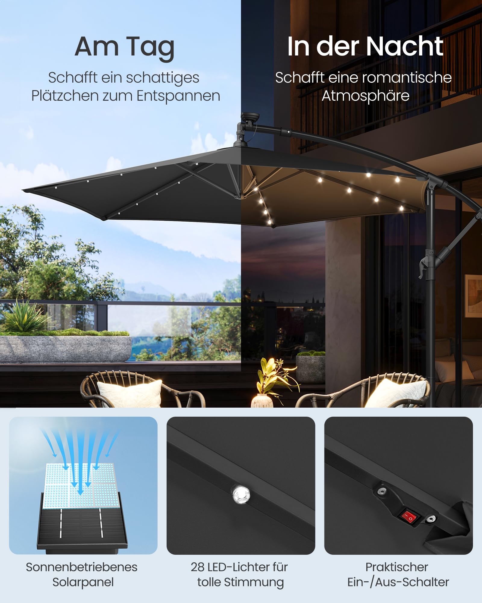 songmics-ampelschirm-300-cm-mit-led-solar-beleuchtung-grau image 3