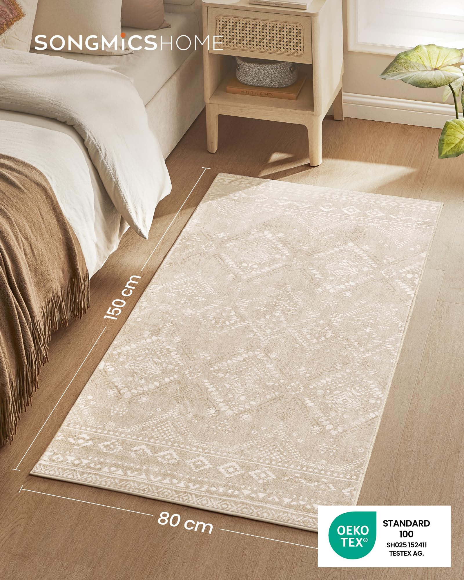 songmics-teppich-80-x-150-cm-rutschfest-maschinenwaschbar-boho image 2