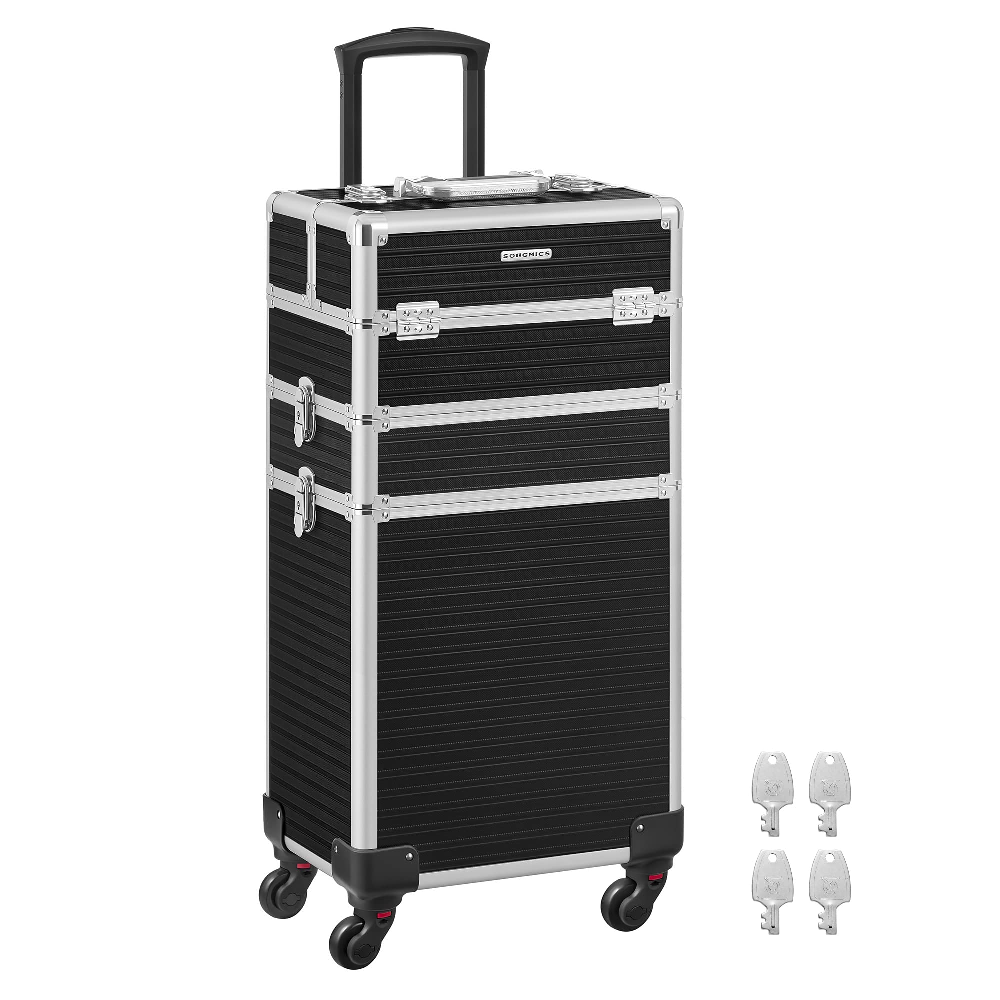songmics-kosmetikkoffer-trolley-3-in-1-34x24x70-5cm-schwarz-jhz014b01 image 1