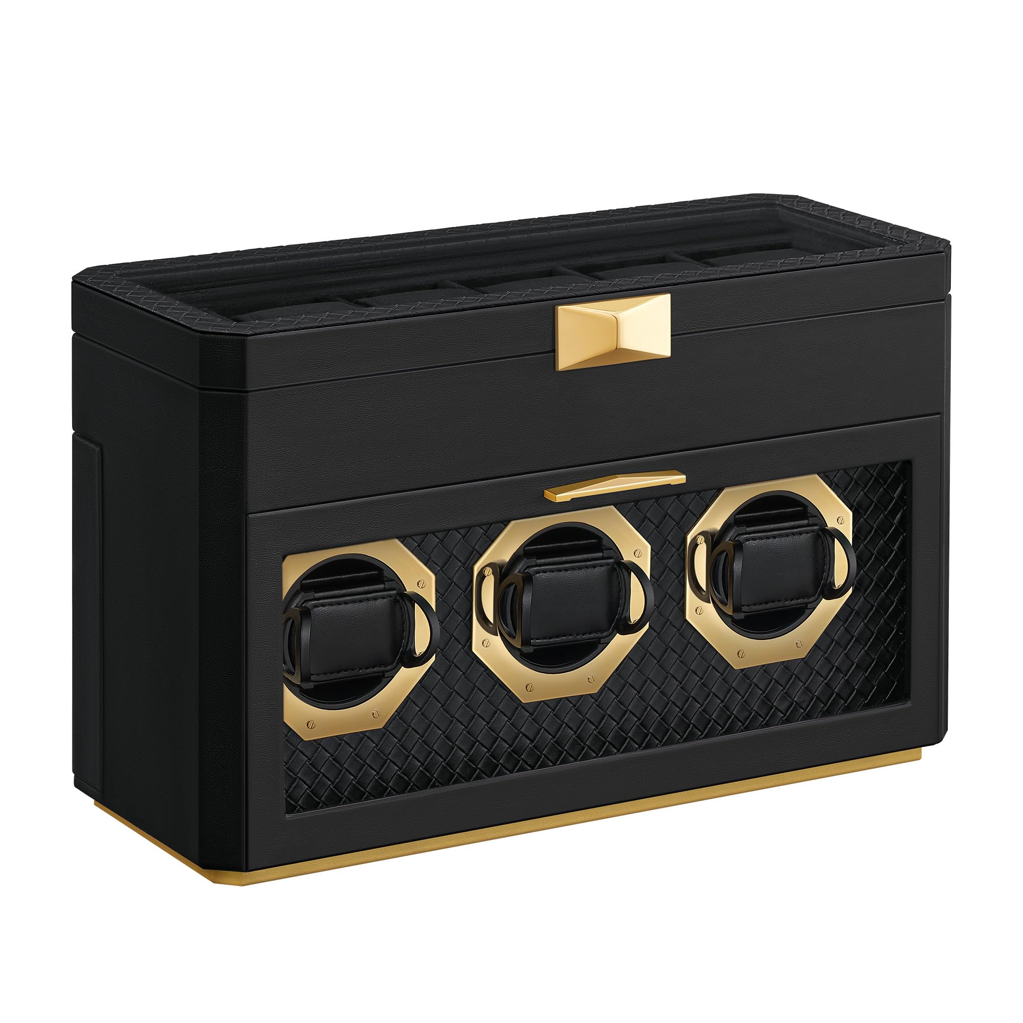 songmics-home-ronne-uhrenbox-f-r-9-uhren-schwarz-jwb026b01 image 1