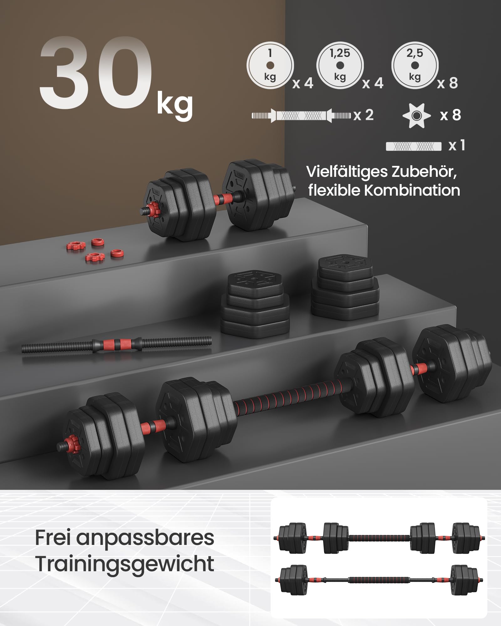 songmics-hantelset-30-kg-hexagon-mit-verbindungsstange image 4