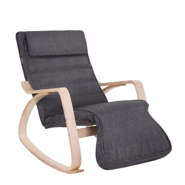 songmics-schaukelstuhl-relaxstuhl-mit-5-fach-verstellbarer-fu-st-tze-bis-150-kg image 1