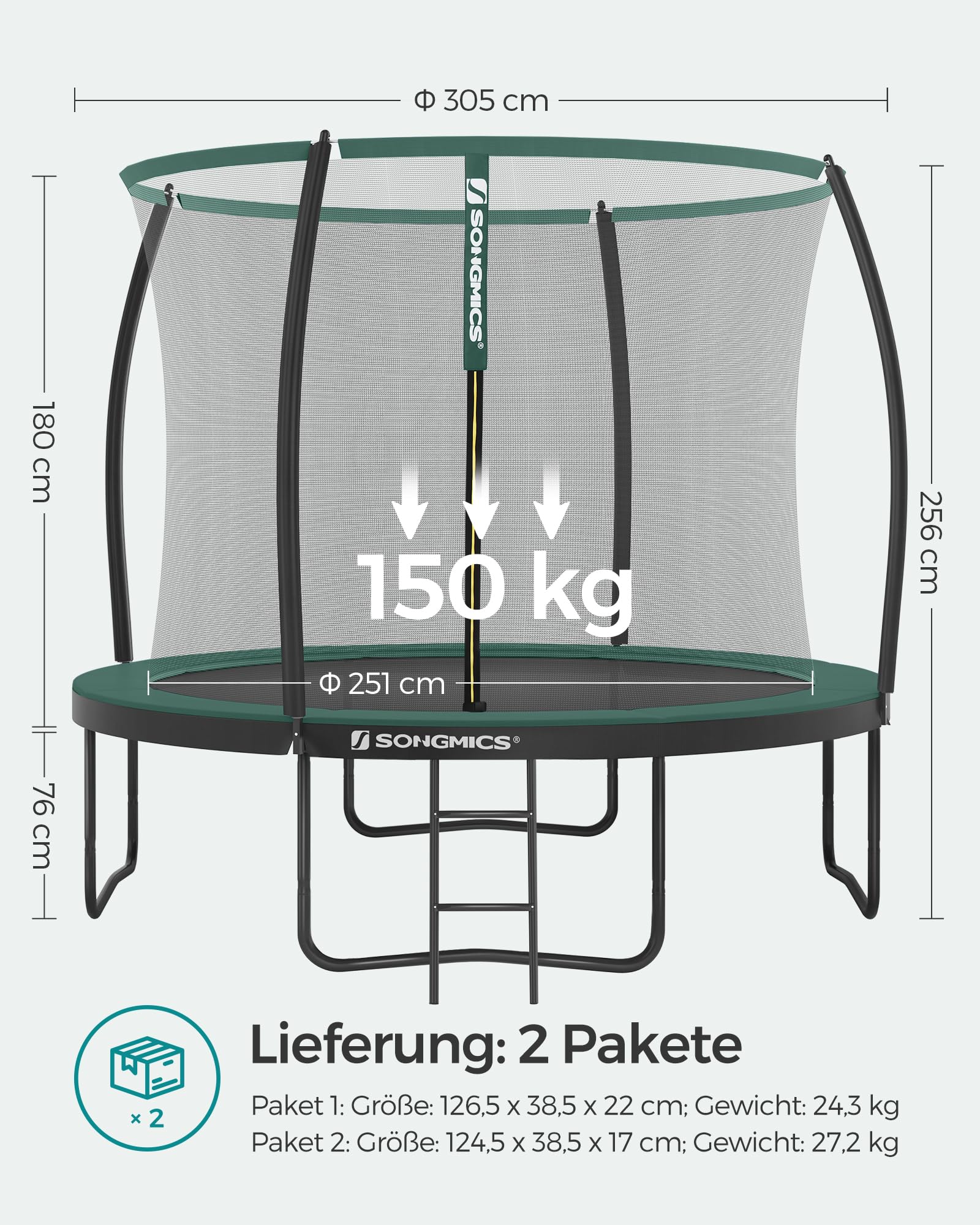 songmics-gartentrampolin-outdoor-244-cm-rund-mit-sicherheitsnetz-und-leiter image 7