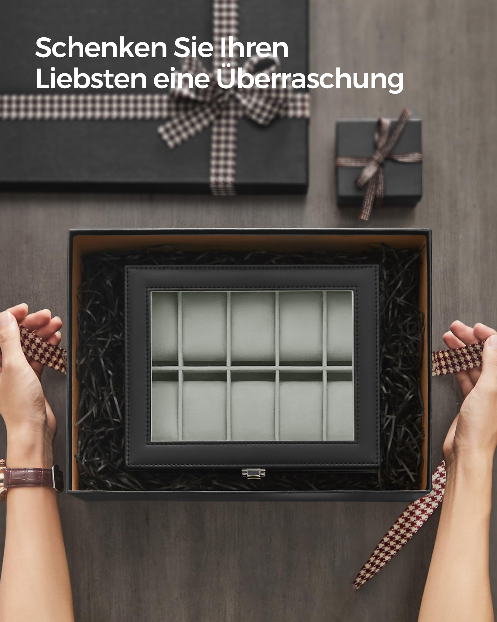 songmics-jwb010bk-uhrenbox-10-f-cher-mit-glasdeckel-und-samt-pu-schwarz image 7