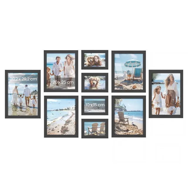 songmics-bilderrahmen-10er-set-rpf311b01-tintenschwarz-a4-20x25-10x15 image 1