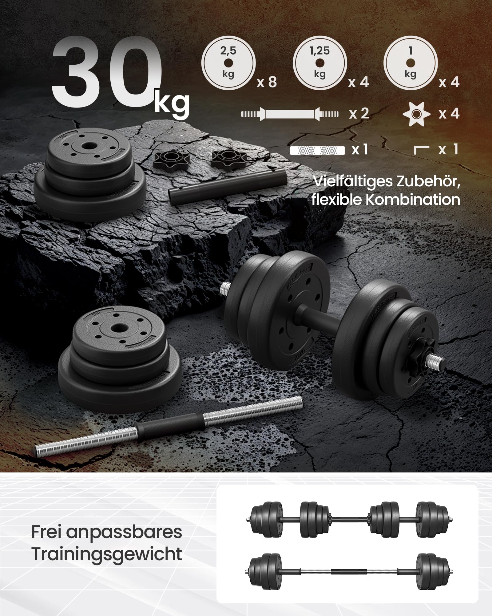 songmics-hantelset-30-kg-verstellbar-kurz-und-langhantel-kunststoff image 6