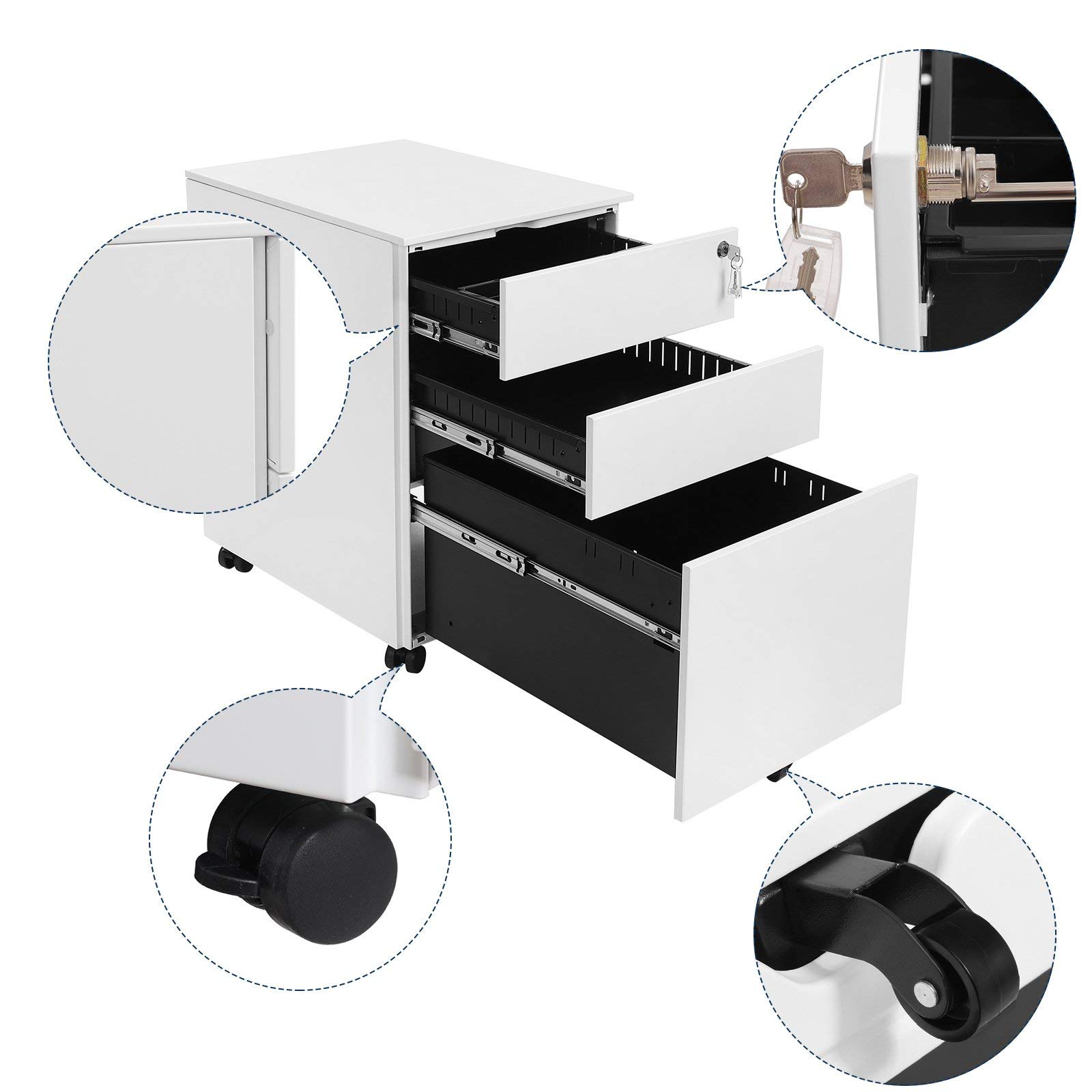 songmics-rollcontainer-ofc60wt-wei-3-schubladen-abschlie-bar-52x39x60-cm image 8