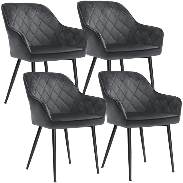 songmics-esszimmerst-hle-4er-set-samt-grau-ldc088g01-4 image 1