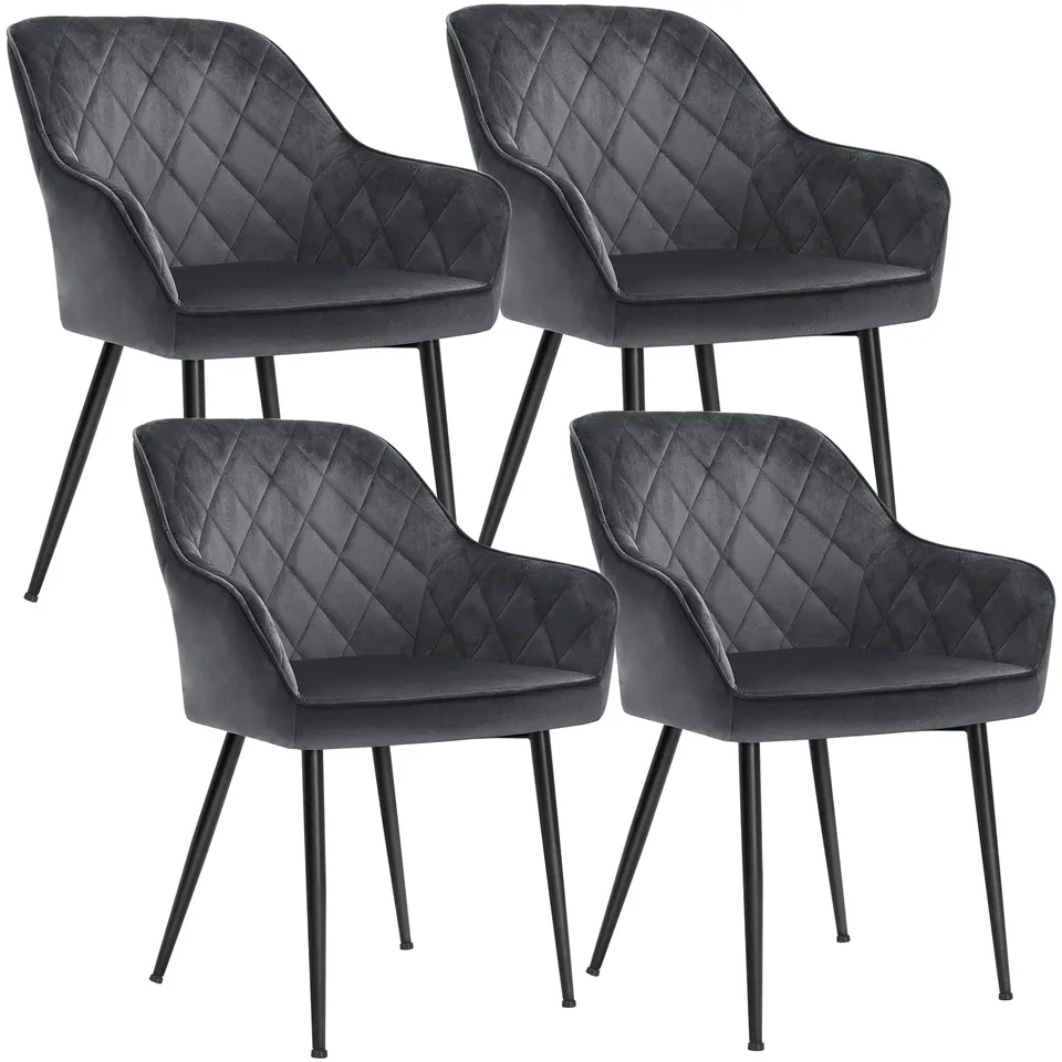 songmics-esszimmerst-hle-4er-set-samt-grau-ldc088g01-4 image 1