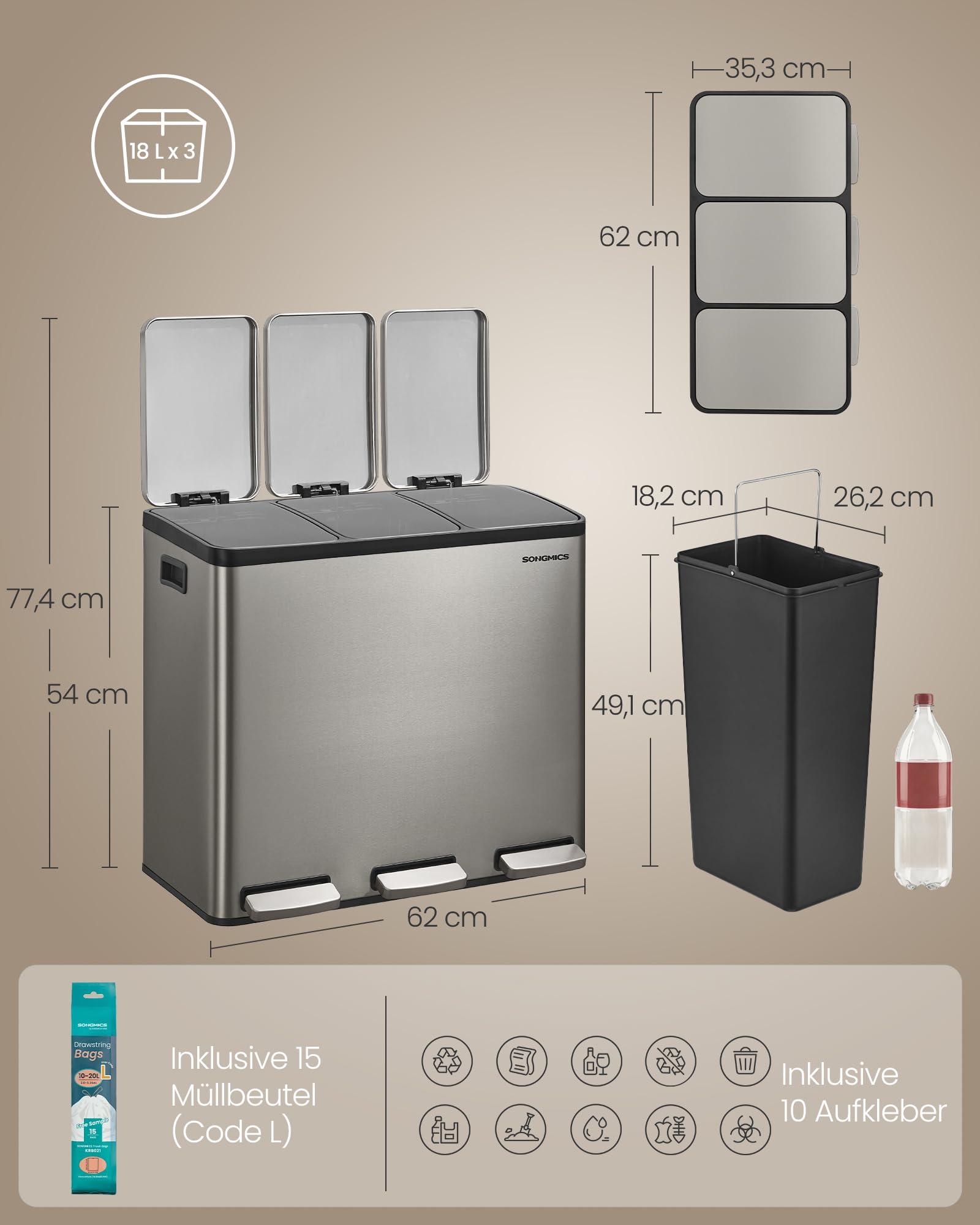 songmics-m-lleimer-k-che-3x18l-edelstahl-mit-softclose image 7