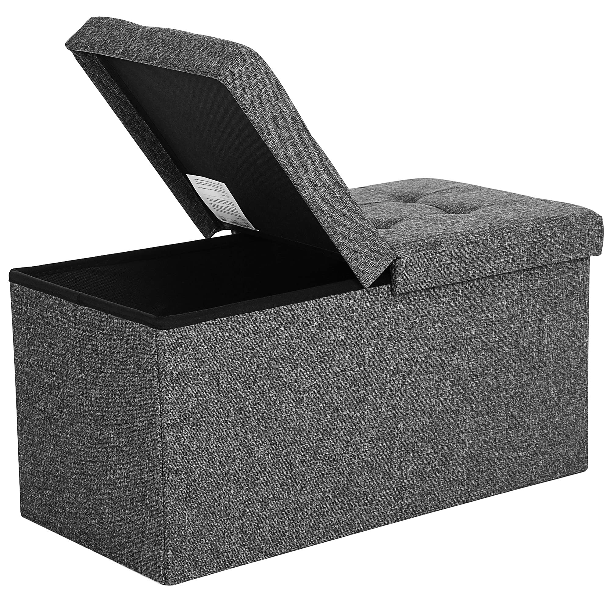 songmics-sitzbank-mit-stauraum-lsf46gyz-schiefergrau-76-x-38-x-38-cm-bis-300-kg image 1