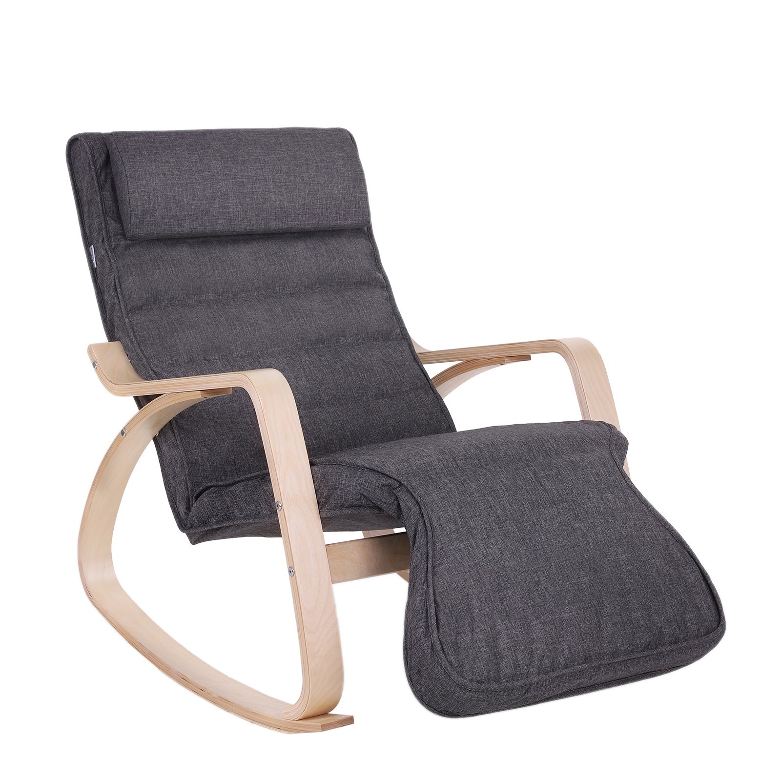 songmics-schaukelstuhl-relaxstuhl-mit-5-fach-verstellbarer-fu-st-tze-bis-150-kg image 1