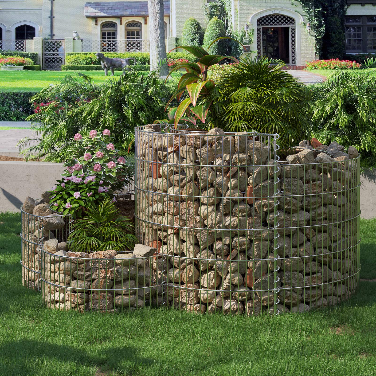 songmics-gabione-schneckenform-ggb562-110x110x60-cm image 6
