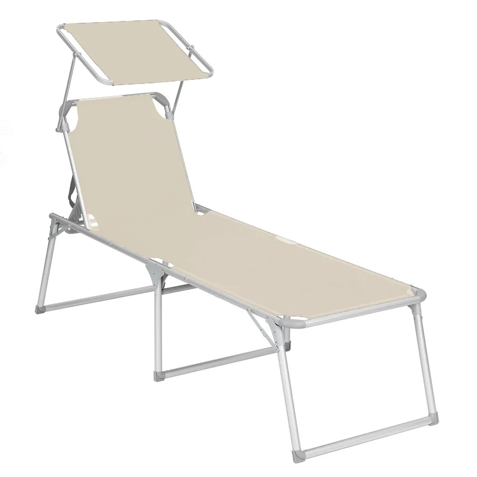 songmics-sonnenliege-mit-dach-gcb26be-gartenliege-aluminium-65-x-200-x-48-cm-bei image 1
