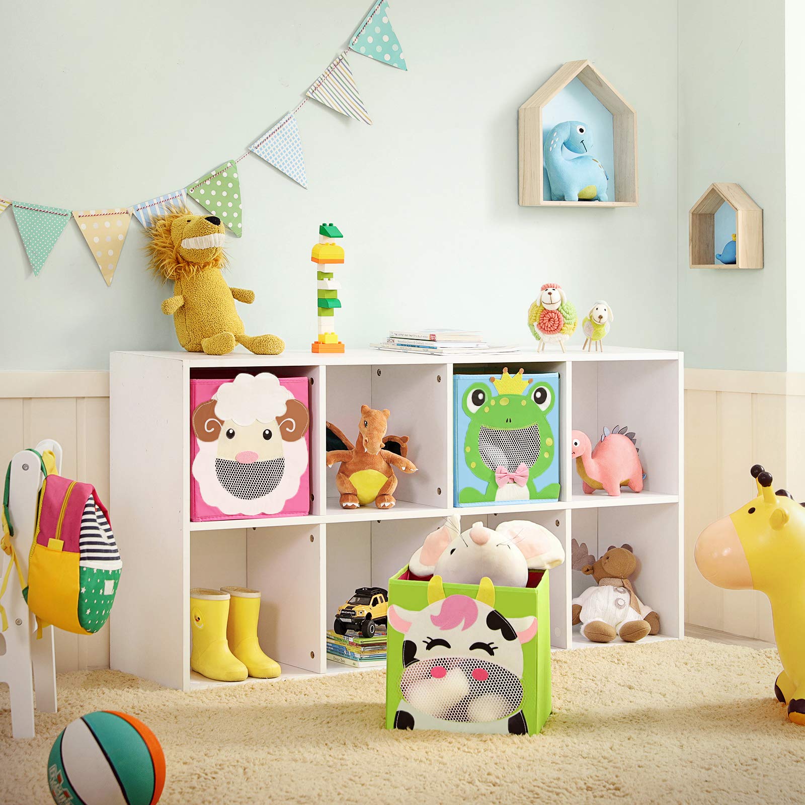 songmics-rfb01pg-aufbewahrungsboxen-3er-set-27x27x27cm-tiermotive image 2