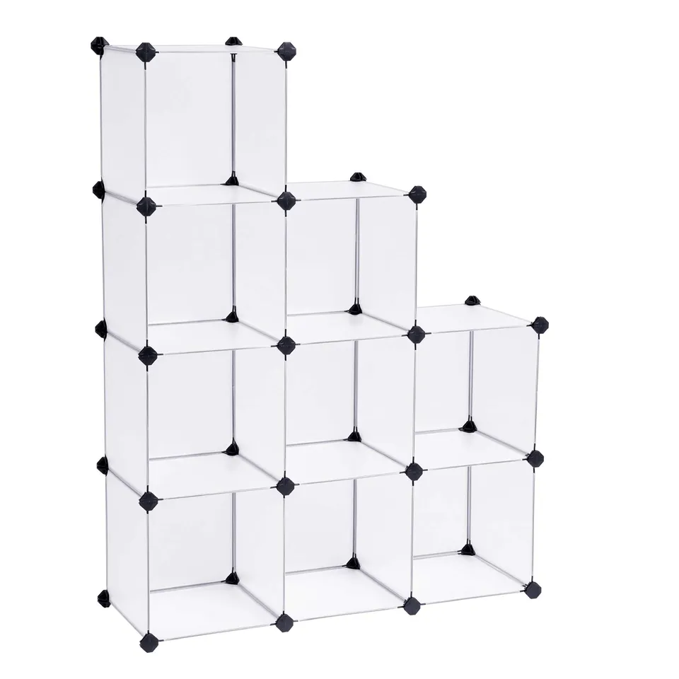 songmics-kunststoffschrank-lpc115s-steckregal-wei-93-x-31-x-123-cm image 1