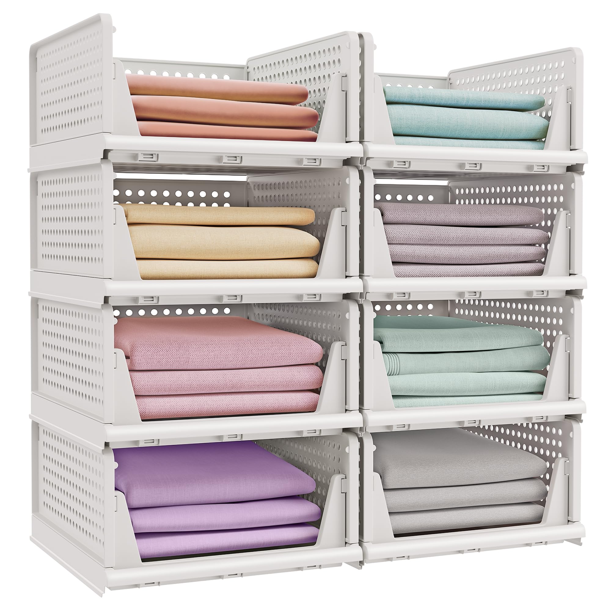 songmics-schrank-organizer-6er-set-klappboxen-stapelbar-ausziehbar image 8