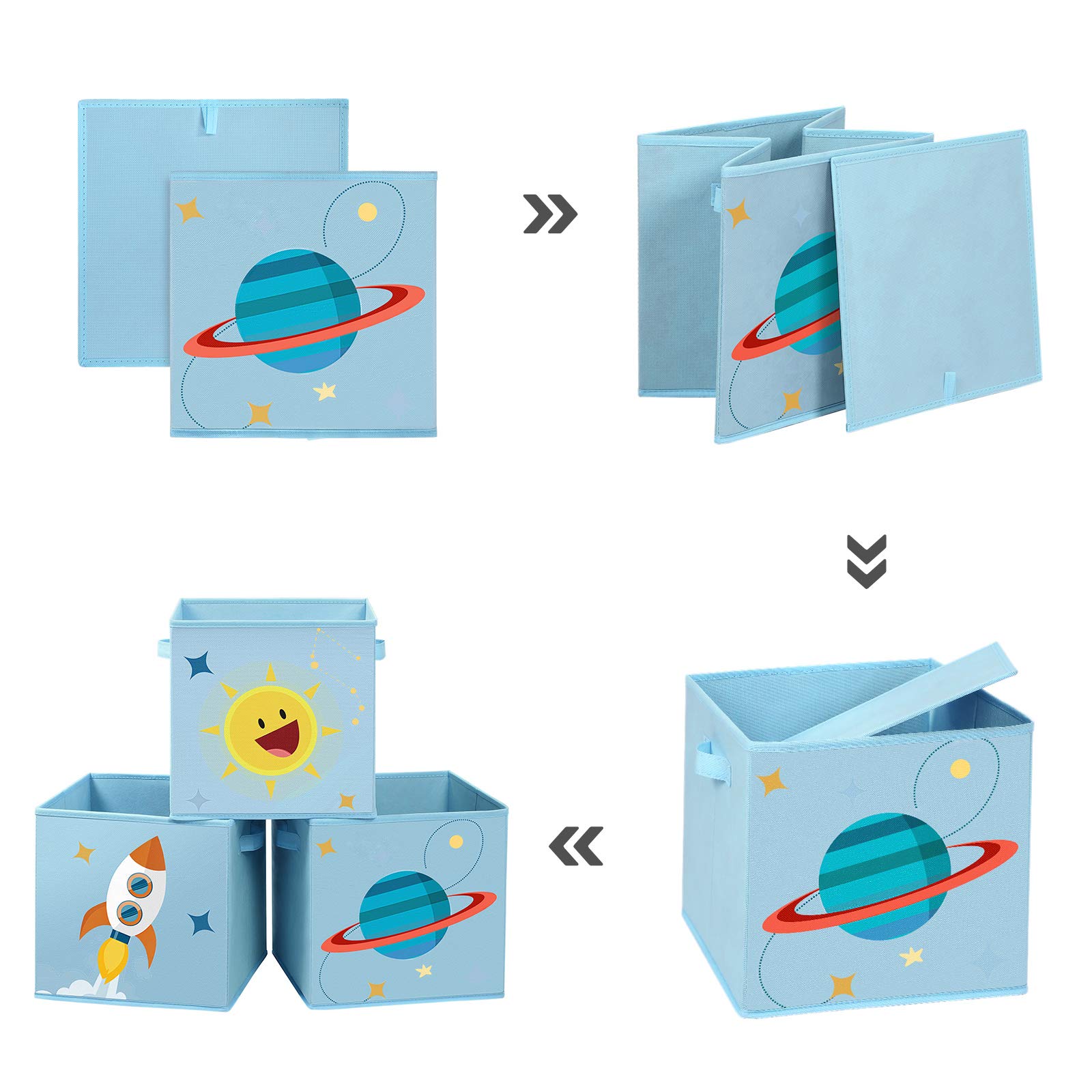 songmics-aufbewahrungsboxen-rfb001b03-3er-set-30x30x30-cm-weltall-blau image 5