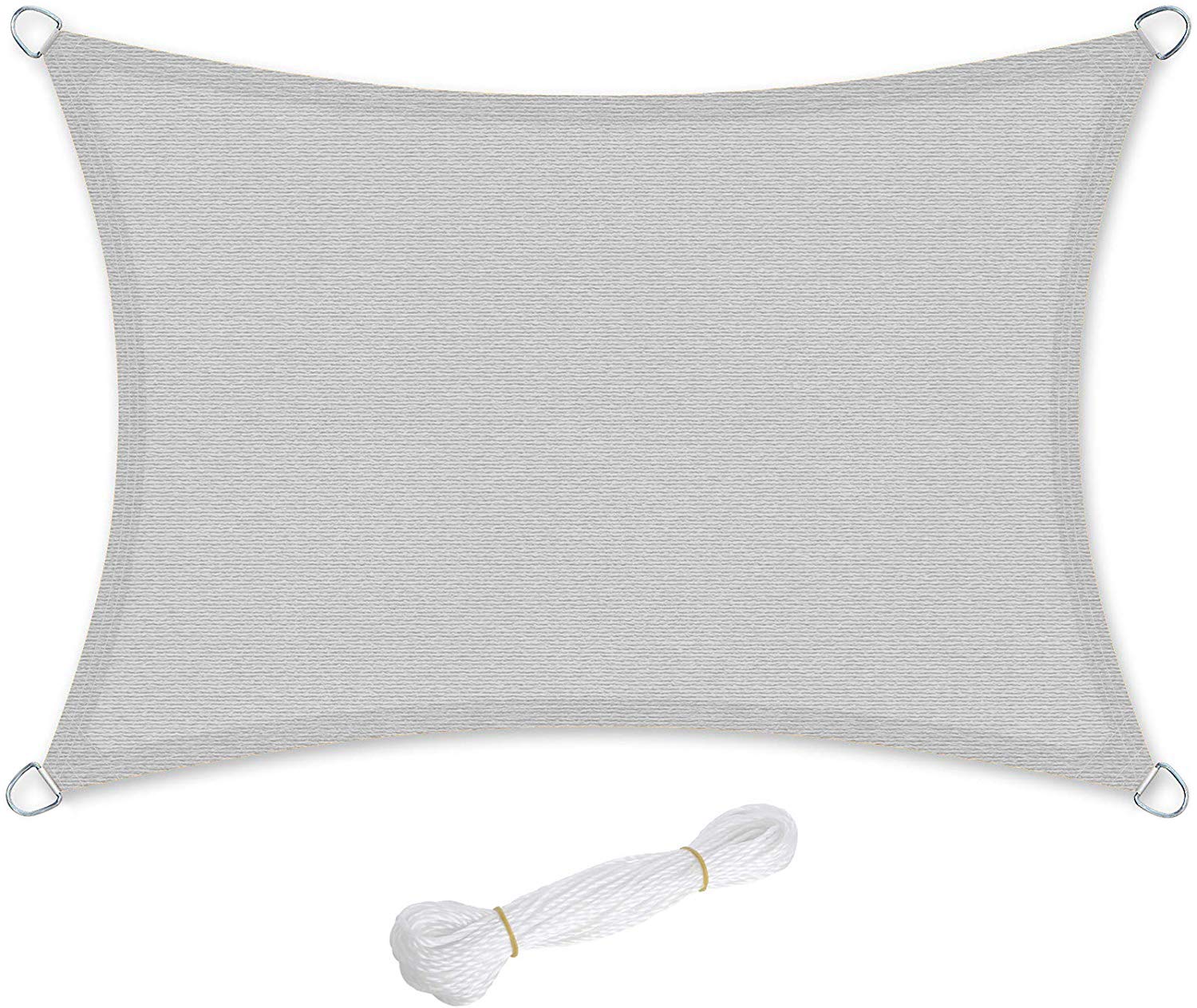 songmics-sonnensegel-gss35qy-3-x-5-m-rechteckig-aus-hdpe-gewebe-hellgrau image 1