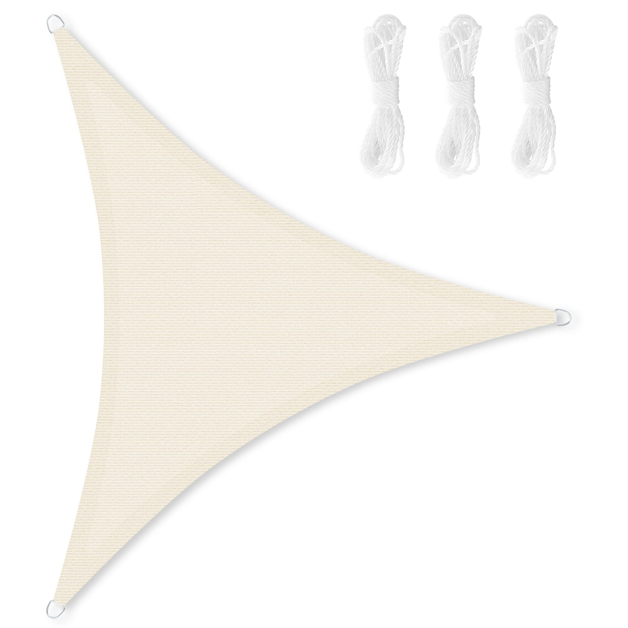 songmics-sonnensegel-gss005m01-dreieckig-4-9-x-4-9-x-4-9-m-hdpe-beige image 1