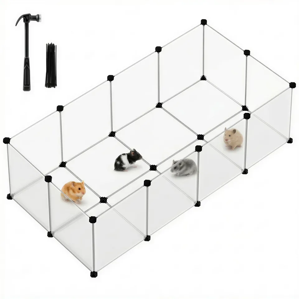 songmics-freigehege-lpc02w-wei-laufstall-140-x-70-x-45-cm-aus-kunststoff image 1