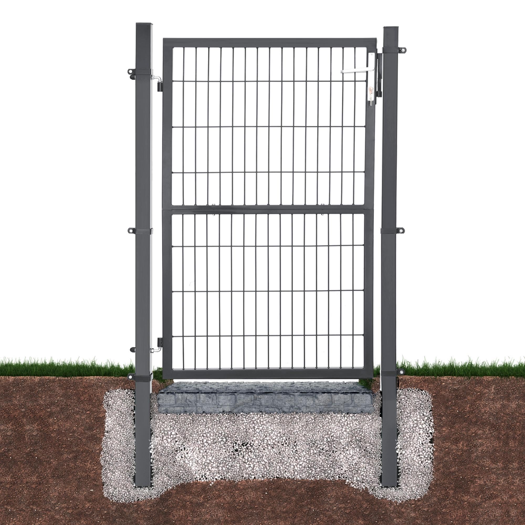 songmics-gartentor-ggd200gy-zauntor-verzinkter-stahl-106-x-150-cm-grau-abschlie- image 7