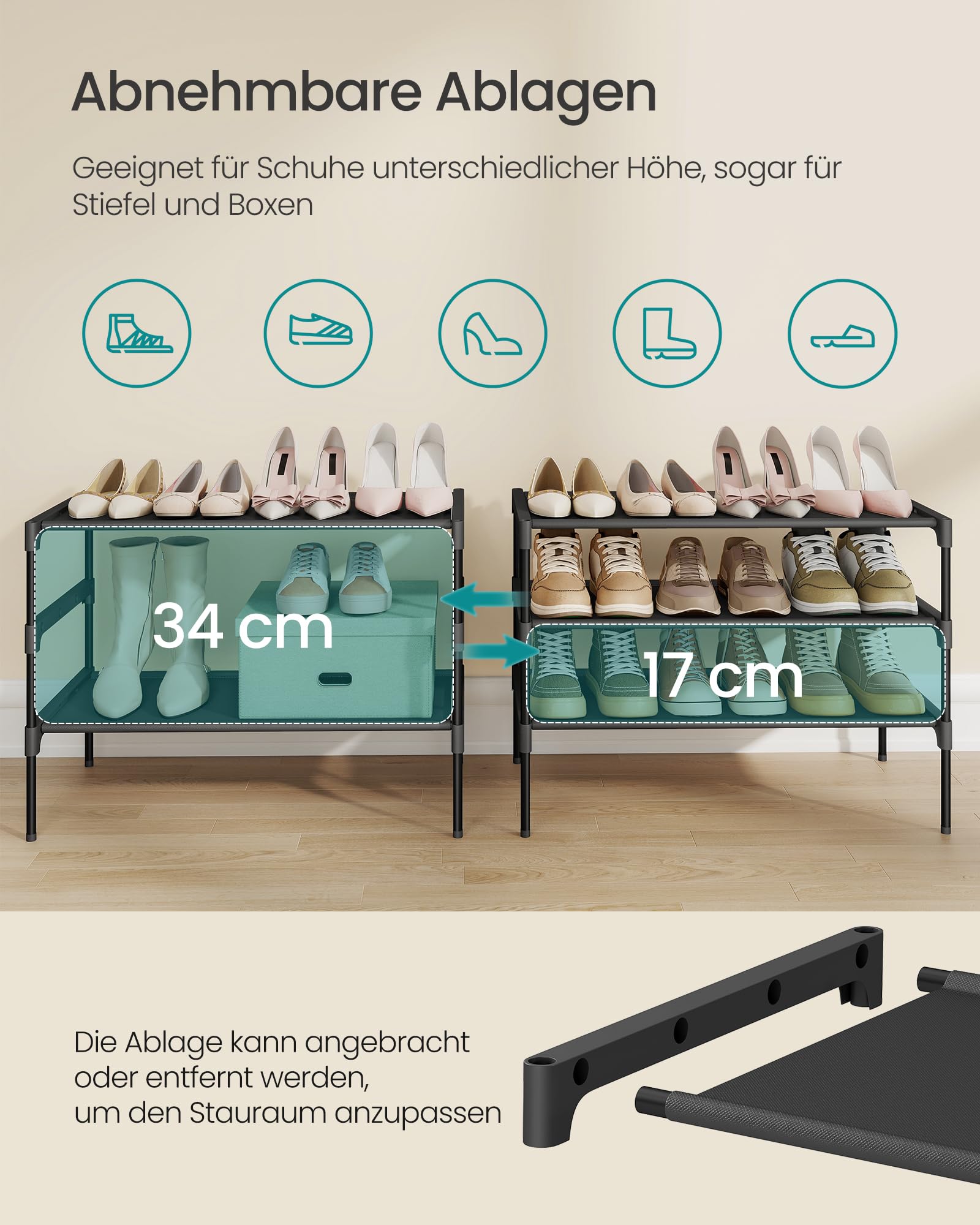 songmics-lsh023bh01-schuhregal-3-ebenen-29-7-x-62-3-x-53-5-cm-tintenschwarz image 5