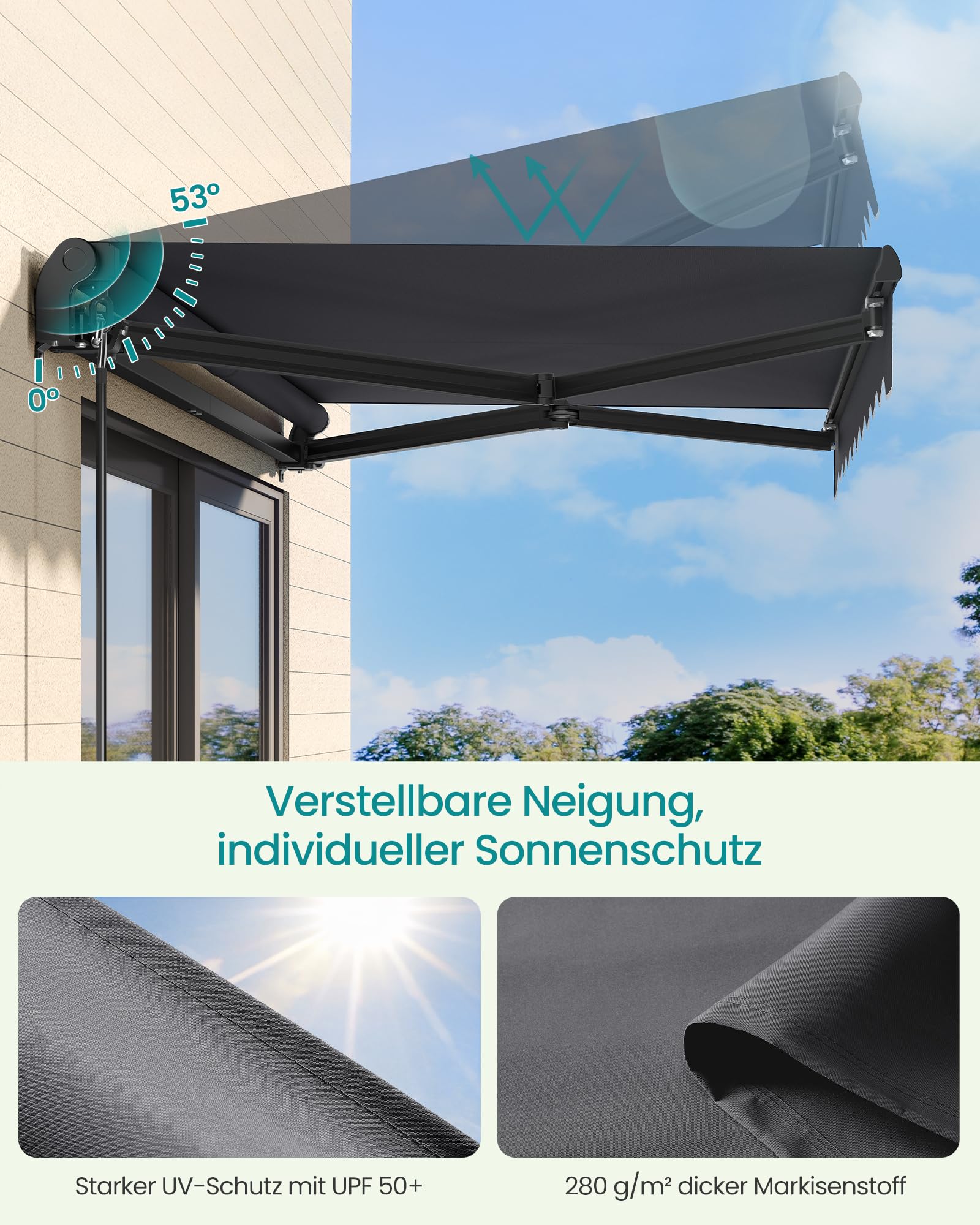 songmics-gelenkarmmarkise-mit-handkurbel-upf-50-250-x-200-cm image 6