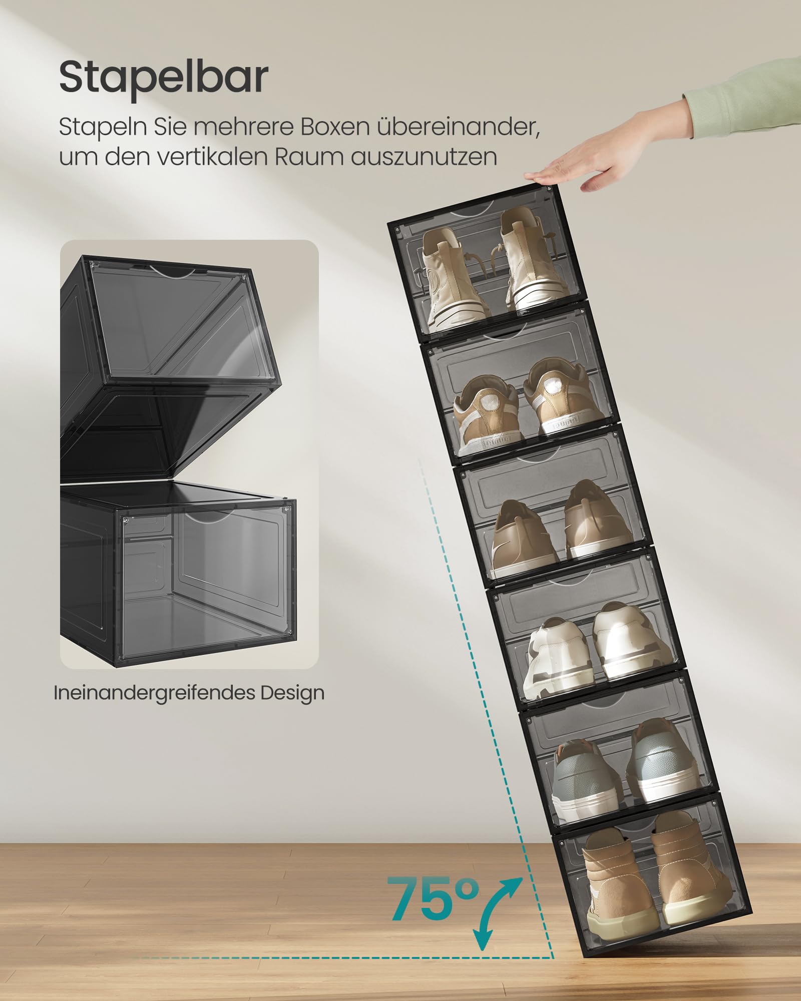 songmics-schuhboxen-lsp412b01-schuh-organizer-12er-set-transparent-schwarz image 3