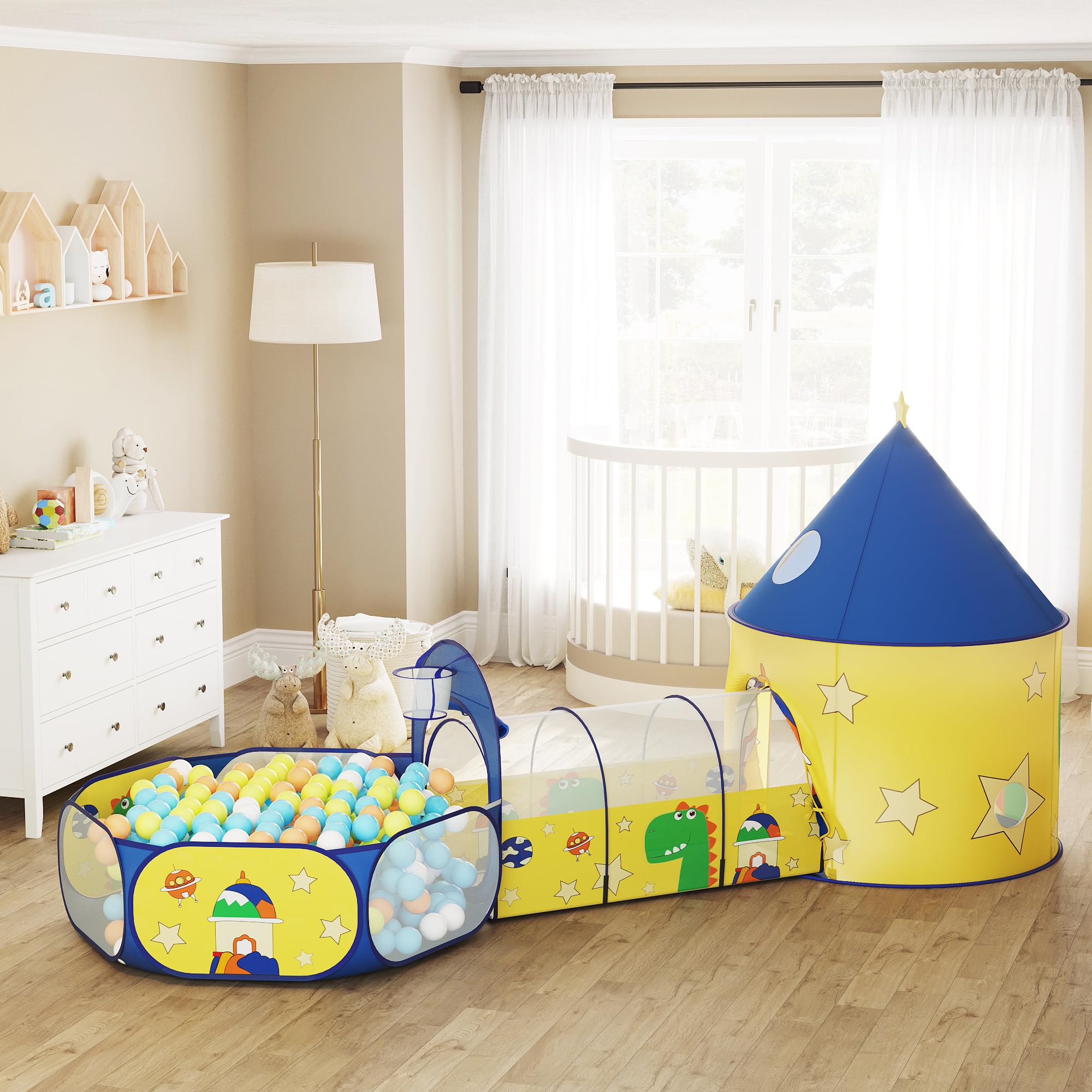 songmics-spielzelt-3-in-1-pop-up-mit-tunnel-und-b-llebad image 2