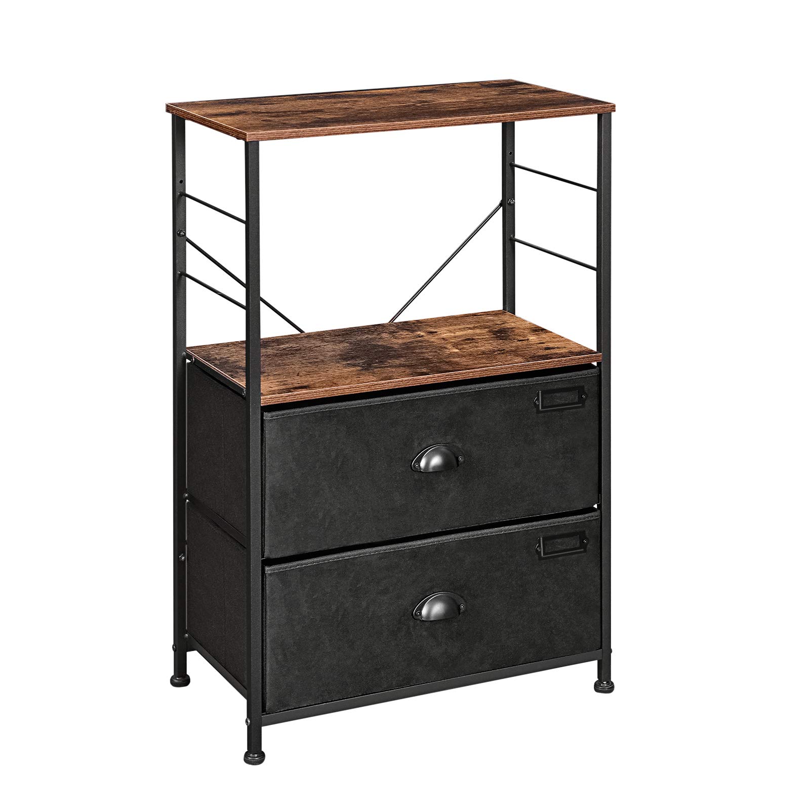 songmics-nachttisch-lvt03h-beistelltisch-industriestil-vintagebraun-schwarz image 1