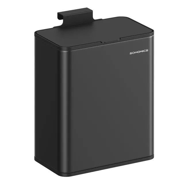 songmics-m-lleimer-h-ngend-8-l-stahl-ltb810b01-tintenschwarz image 1