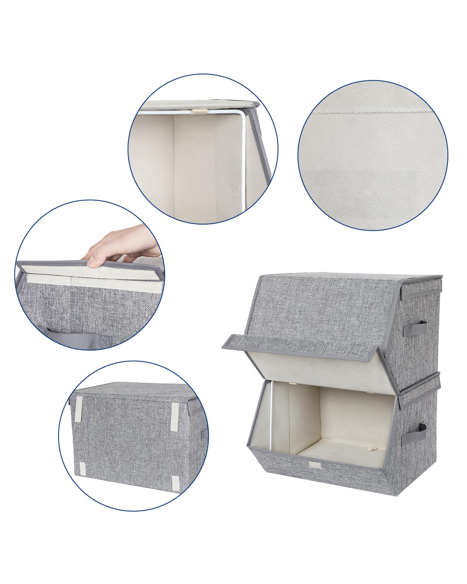 songmics-aufbewahrungsbox-2er-set-rlb02gy-faltbar-38-x-25-cm-mit-magnetdeckel image 6